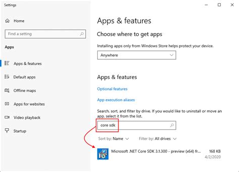 dotnet list sdks|Remove the .NET runtime and SDK .